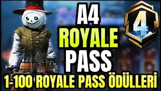 A4 ROYALE PASS ÖDÜLLERİ BELLİ OLDU | 1 - 100 LEVEL | A4 ROYALE PASS ÖDÜLLERİ | A4 RP | PUBG MOBILE