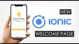 New Ionic 5 Angular 8 Welcome Page with Login, Sign Up and Home Tabs using Capacitor