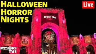 🔴Live: Halloween Horror Nights 2024 at Universal Studios Orlando - Universal Studios Live Stream