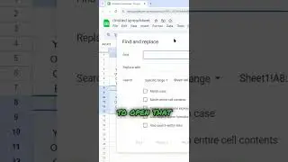 How to Find and Replace in Google Sheets