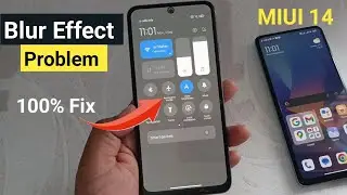 control centre background blur effect not showing in redmi | control panel issue