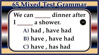 65 Grammar Tenses Quiz | Test Your English Level With This Grammar Test | No.1 Quality English