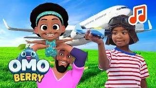 🎵 Bonkers Airplane Adventure Live Action Music Video | Travel Songs & Airplane Song | OmoBerry Music