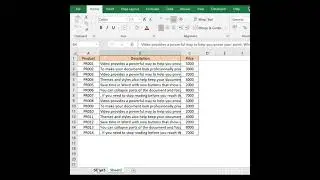 Magic of Wrap text #excel #shorts #exceltips #exceltutorial #wraptexr #tech #hack #trending #ccc