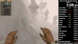 Morrowind Any% speedrun in 2:47 IGT