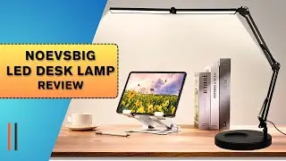 ✅The Ultimate Dual Setup for Any Desk✅ NOEVSBIG LED Desk Lamp with Base & Clamp