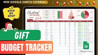 Christmas Budget Tracker Tutorial in Google Sheets – Save Money & Stay Organized! Step by Step Guide
