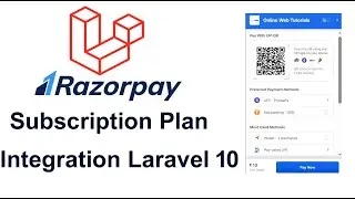 Razorpay payment Gateway subscription integration | Laravel tutorial | Razorpay Laravel 10  tutorial