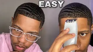 How To Give Yourself A Line Up (Easy) Tutorial ✂️( shape up, edge up, hairline )