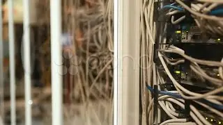 Network Servers Room. Stock Footage