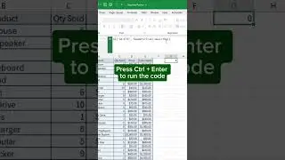 Describe Python in Excel‼️ 