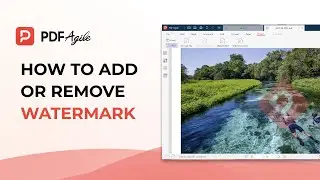 How to remove or add watermarks easily in PDF files