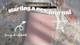 starting a new journal 🎀 journal with me | self care + personal growth journal