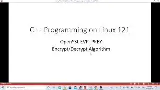 C++ Programming on Linux - OpenSSL EVP PKEY Encrypt and Decrypt