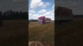 грузим солому