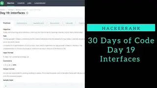 Interfaces || HackerRank || Day 19 || Sum of all divisors of a number || Python