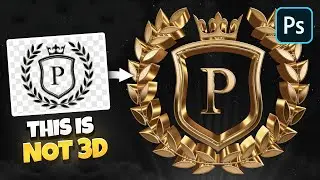 3D Gold Text Effect With ONE Smart Object in Photoshop!