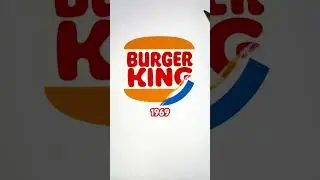 History of the Burger King logo! #BurgerKing #logos #logodesign #logohistory #thenandnow #shorts