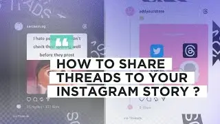 How to share threads to your Instagram story | via threads Instagram | Threads app