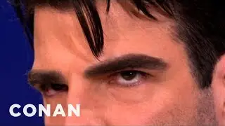 Zachary Quinto Has Serial Killer Eyebrows | CONAN on TBS