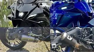 YAMAHA YZF R7 vs YAMAHA YZF R1 | LEO VINCE Exhaust Sound Comparison