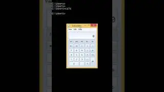 How to open calculator using command prompt in windows?