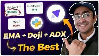 Best Trading Strategy using EMA, DOJI, ADX | Tradomate.one Python trading bot📈