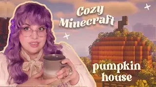 Cozy Gaming: Minecraft 🎃✨ Building a Pumpkin House with Me! ☕️🍁✨ CITs Mizunos Ghoulcraft ✨