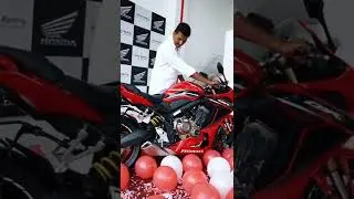 Taking delivery of honda cbr650r in kochi   #hondabigwingkochi #cbr650r #gear_rider #delivery