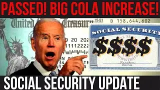 BILL PASSED! Guaranteed COLA INCREASES! SSI SSDI VA | Social Security Update