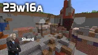 News in Minecraft Snapshot 23w16a: Sherds