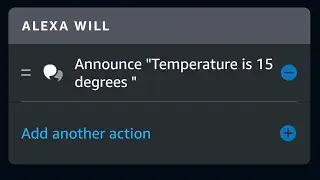 How to use Alexa Echo dot to notify you when the temperature in the room drops or increases