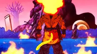 Evolution of Goku (Super Saiyan to Fire Monkey God)