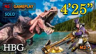 [NS] MHRise Sunbreak | M2★ HBG Anjanath 4:25 Solo ヘビィボウガン | Provoking an Anjanath's Wrath | GAMEPLAY