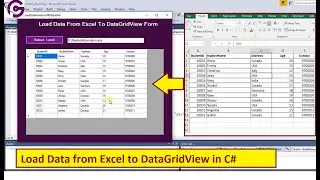 Load Data From Excel to DataGridView in C# Windows Form Application