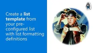 Create a list template from your pre-configured list with list formatting definitions