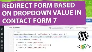 How to Redirect Form After Submission Based on Dropdown Value via Script in Contact Form 7 WordPress