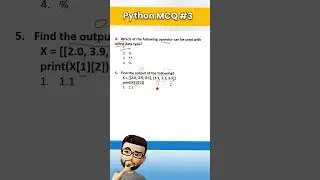 ⁉️Python Revision tour MCQ solved part 3 