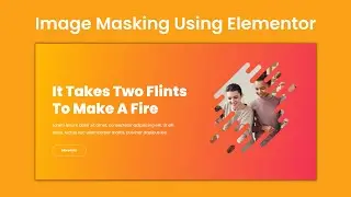 How To Create Image Masking Effect Using Elementor || DCreato Academy