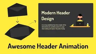 How to make header in html and css for website | Awesome header #cssanimation #webdevelopment