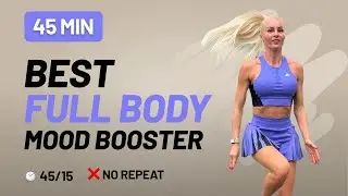 45 Min Best Full Body Workout with Weights - High-Intensity Interval Training (HIIT) | Mood Booster