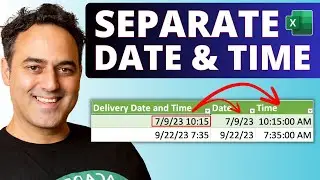 How to Separate Date and Time in Excel