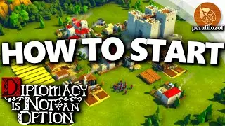 🏹How to Start in: Diplomacy is Not an Option | Guide for endless mode building & combat | Indie RTS