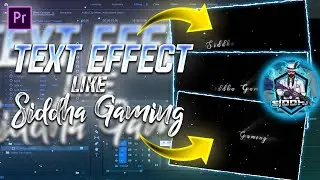 Text Effect Like Siddha Gaming | Intro Tutorial | Siddha G Also Commented | Moody Yt