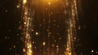 golden particles shiny loop seamless 4k