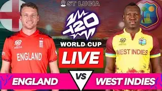 T20 WC 2024 Live ENG vs WI | England vs West Indies Live Match Commentary | T20 World Cup Live Match
