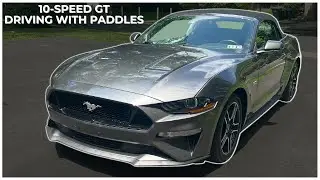 PADDLE SHIFTERS….MUSTANG GT 10 SPEED DRIVING WITH PADDLES
