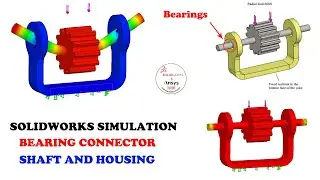 ✅ Solidworks Simulation Bearing Connectors | How to Analyze Assembly With Bearings in Solidworks