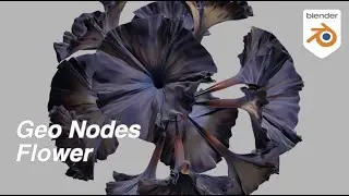 🌺 Flower 花 / Blender Geometry Node 3.1 Tutorial