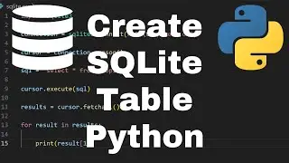 How to Create and Drop a SQLite Table in Python - Python SQLite Tutorial